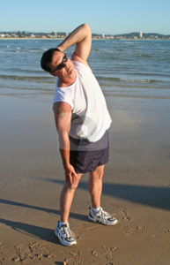 stretching garden active isolated exercises beach aerial path